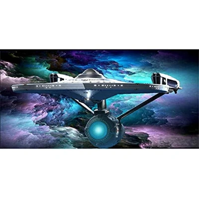 Abbildung von YNGBAAO 5D DIY Diamant Malerei Set Voll Große Größe für Erwachsene/Kind Raumschiff Diamond Painting Bilder Crystal Strass Stickerei Kreuzstich Arts Craft Haus, Wand Dekor Square Drill 20x40inch