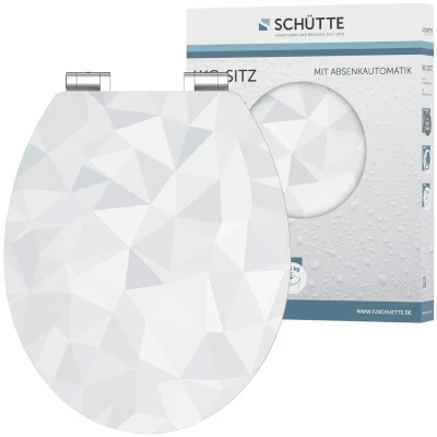 Abbildung von Schütte WC Sitz &quot;Diamond&quot;, High Gloss mit MDF Holzkern, Absenkautomatik