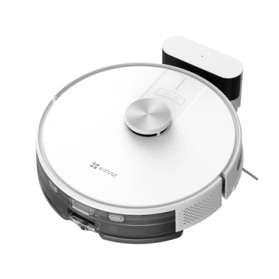 Abbildung von EZVIZ Saugroboter mit Wischfunktion, Staubsauger Roboter 4000PA, Kehren Saugen Wischen 3 in 1 Roboterstaubsauger WLAN, Alexa &amp; APP Steuerung, Ideal für Tierhaare, Teppiche und Hartböden, RE4