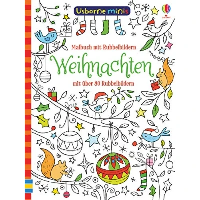 Abbildung von Usborne Minis Malbuch: Weihnachten: Malbuch mit Rubbelbildern (Usborne Reihe)