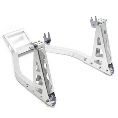 Abbildung von Wiltec Motorradständer für 230 345 mm Hinterrad, bis 317 kg, Motorradheber aus Aluminium, als Montageständer und zur Lagerung