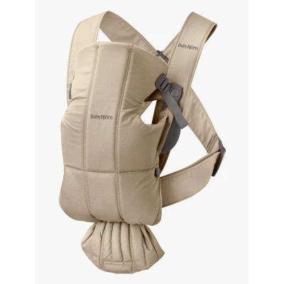 Abbildung von Babybjörn Mini Babytrage Gewebt, Beige
