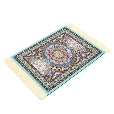 Abbildung von TuToy 28 cm X 18 Hellblau Bohemia Style Persian Teppich Mouse Pad Für Desktop Pc Laptop Computer