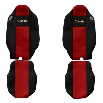 Abbildung von F CORE ContiClassic PS30 RED Sitzschonbezug Rot Mit Motiv Textil vorne