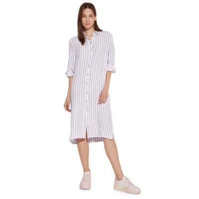 Abbildung von Street One Gestreiftes Blusenkleid, Damen, Größe: 44, Lila