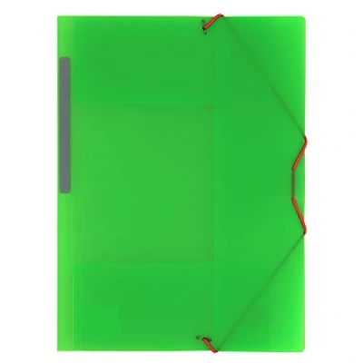 Abbildung von Grafoplás 04801221 carpeta Kunststoff mit Gummizug und 3 Klappen, grün, A4