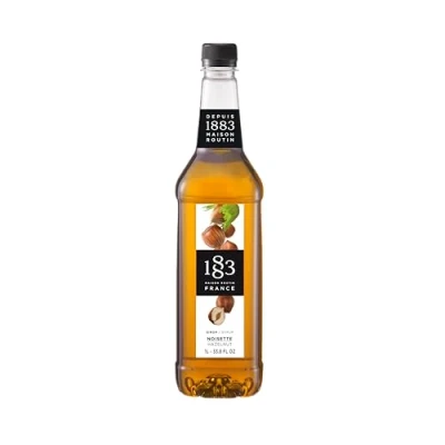 Abbildung von 1883 Haselnuss Sirup Qualität aus Frankreich 1 Liter PET Flasche Vegan