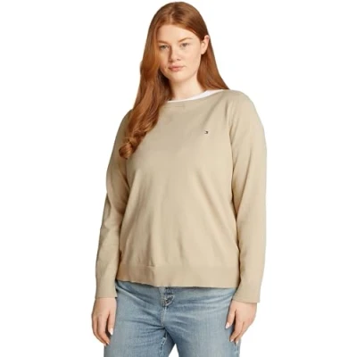 Abbildung von Tommy Hilfiger Curve Strickpullover, Damen, Größe: 52, Sandalwood