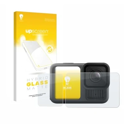 Abbildung von upscreen Entspiegelungs Schutzglas für GoPro Hero 13 Black Schutzfolie Matt, Glas Folie [mattierend, 9H Panzerschutz, Anti Fingerprint]