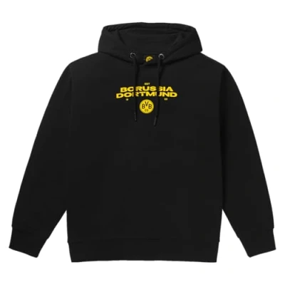 Abbildung von Borussia Dortmund BVB Hoodie, exklusiv, Schriftzug und Emblem, Kapuzenpullover Gr. XL