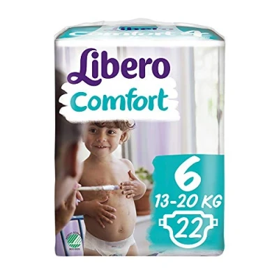 Abbildung von Libero Comfort Taglia 6 Pannolino Per Bambini Con Peso 13 20kg, 22 Pezzi