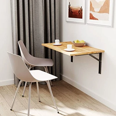 Abbildung von mikon 70x60 Wandklapptisch Klapptisch Wandtisch Küchentisch Schreibtisch Kindertisch Gold Craft