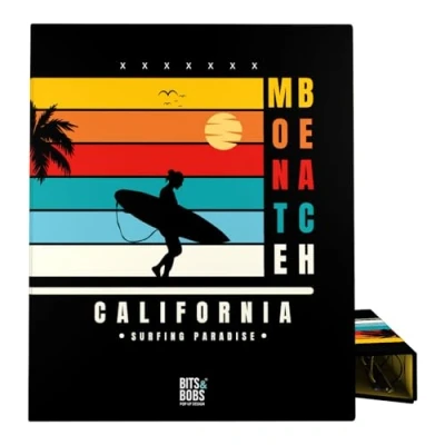 Abbildung von Grafoplás Schulordner A4 California Bits&amp;Bobs Pop Up Design 4 gemischte Ringe 25 mm FSC zertifiziert Soft laminiert perfektes Schulmaterial