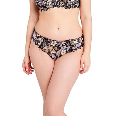Abbildung von Sans Complexe, Slip, Arum Mosaic, ISS Schwarzer Hintergrund von Blumendruck, 44/46
