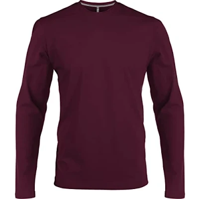 Abbildung von Herren T Shirt langarm (4XL, wine)