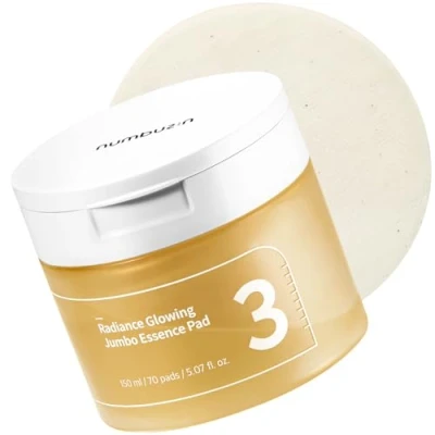 Abbildung von Numbuzin Gesichtswasser No.3 Radiance Glowing Jumbo Essence Pad