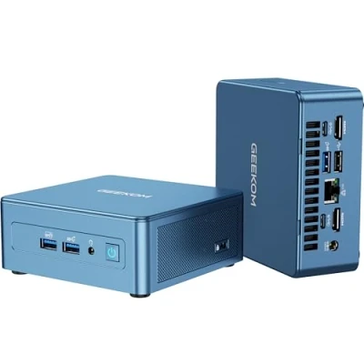 Abbildung von GEEKOM Mini IT12 PC, 12. Gen i9 12900HK(14 Kerne, 20 Threads, bis zu 5,0 GHz) Computer,32 GB DDR4 1TB SSD Windows 11 Pro 8K Iris Xe Graphics WiFi 6E USB4*2, für Alltagsgebrauch