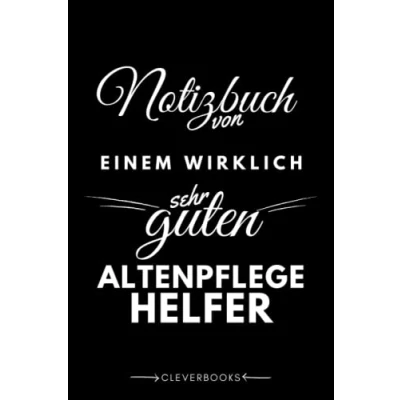 Abbildung von Notizbuch für den Altenpflegehelfer: personalisierte Geschenk Idee Männer, die ältere Menschen Pflegen