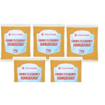 Abbildung von Malinowe Rohrzucker 5x1kg Brauner Zucker Zuckerrohr
