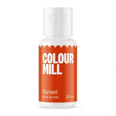Abbildung von Colour Mill Oil Blend Sunset Lebensmittelfarbe auf Ölbasis Lebensmittelfarben für Schokolade, Fondant, Cupcakes, Kuchen, Backen, Macaron Food Coloring Tortendeko 20ml