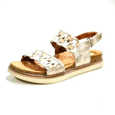 Abbildung von Clarks Originals Arwell Glide Riemensandalette, Damen, Größe: 39, Weiß Schuhe