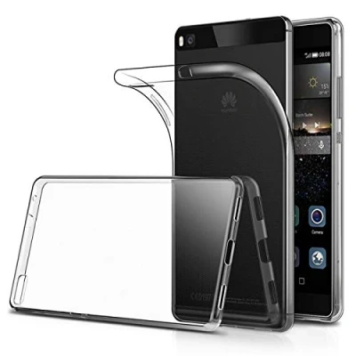 Abbildung von Verco Handyhülle für Huawei P8 Case, Handy Cover Hülle Transparent Dünn Klar Silikon, durchsichtig