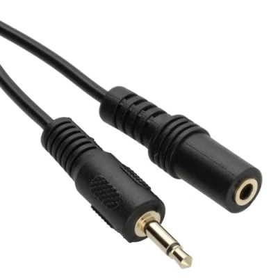 Abbildung von 3,5 mm Mono Klinkenstecker Stecker Zum Buchse Verlängerung Kabel Vergoldeten 5 m [5 Meter/5m]