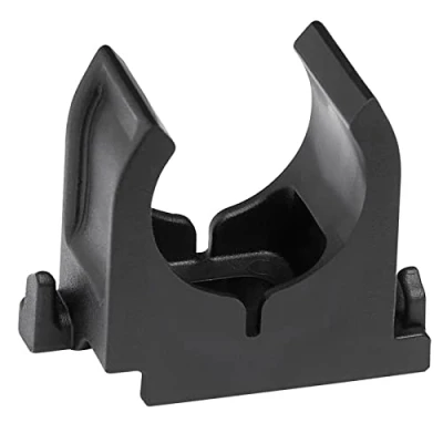 Abbildung von SOMA Rohrclip aus Kunststoff, schwarz, 20 mm, 30 Stück, Klemmschelle, Rohrklemme, UV Beständig
