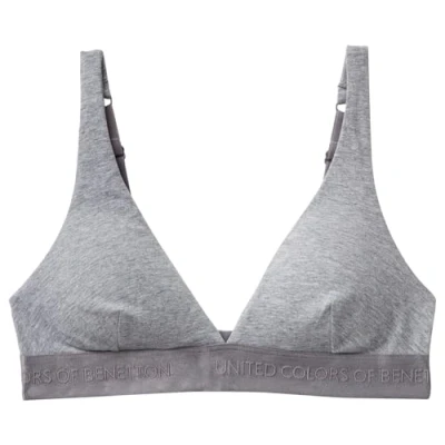 Abbildung von United Colors of Benetton Stretch Tshirt BH, Damen, Größe: Large, Grey
