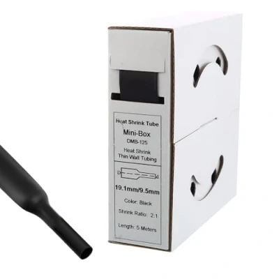 Abbildung von Offgridtec 5m Schrumpfschlauch 19,1mm &gt; 9,5mm schwarz