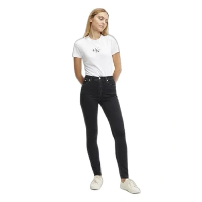 Abbildung von Calvin Klein Jeans HIGH RISE Skinny Fit, Damen, Größe: 24x34, Denim black
