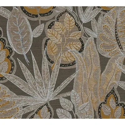 Abbildung von living walls Vliestapete &quot;Famous Garden Blätter Tapete Mustertapete Pflanzen Blattmotiv&quot;, matt, floral für Schlafzimmer Küche Wohnzimmer Design