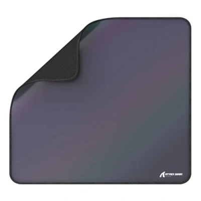 Abbildung von ATTACK SHARK CM03 eSports Gaming Mauspad, Großes Mauspad mit Wasserabweisender Beschichtung, Stark Strukturierte, Glatte Bedienoberfläche, Rutschfeste Gummiunterseite, 450x400x4mmGrau Farbverlauf