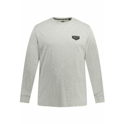 Abbildung von JP1880 Langarmshirt Light graymottled, Herren, Größe: 3XL, gray mottled