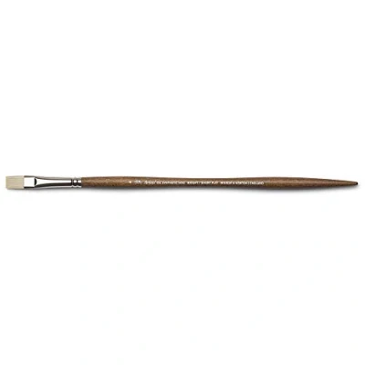 Abbildung von Winsor &amp; Newton 5010306 synthetischer Künstler Ölpinsel mit hoher Elastizität Lebensdauer, ergonomischer Stiel für Ölfarben und Alkydfarben Flachpinsel, kurz Nr. 6