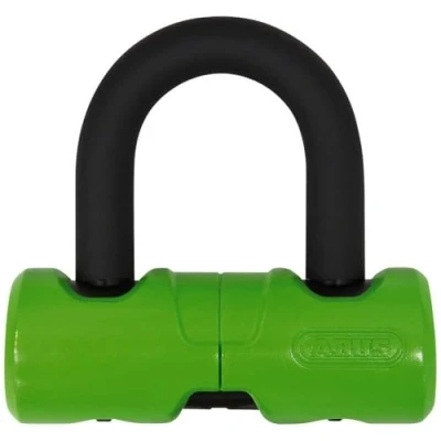 Abbildung von ABUS Bremsscheibenschloss 405/100HB Motorradschloss mit 12 mm starkem Bügel Sicherheitslevel 8 Grün