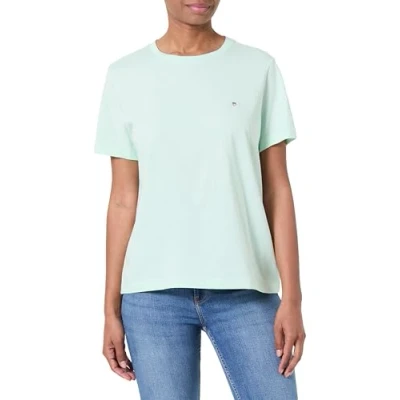 Abbildung von GANT Printed Archive Shield Tshirt basic, Damen, Größe: Small, Faded mint