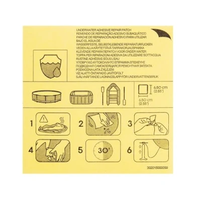 Abbildung von Bestway Pool 62091 Wasserfeste, selbstklebende Reparaturflicken 10 Stück