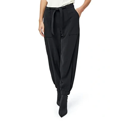 Abbildung von Desires Alvin Mid Waisted Ankle Hosen Damen In Schwarz Herbst Hose Größe 38
