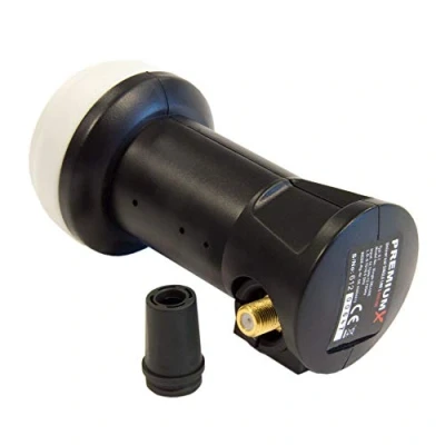 Abbildung von PremiumX Deluxe Single LNB PLL SAT für 1 Teilnehmer DVB S2 HD UHD 4K Monoblock