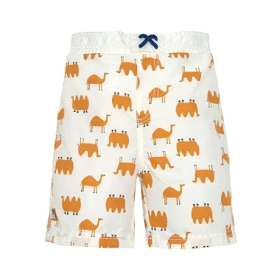 Abbildung von LÄSSIG Baby Kinder UV Badehose Badeshort mit integrierter Schwimmwindel/Board Shorts Camel nature, 7 12 Monate, Größe: 74/80