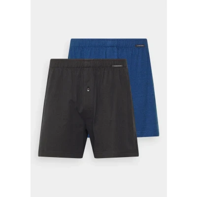 Abbildung von Schiesser 2 PACK Boxershorts, Herren, Größe: Small, Dunkelblau/meliert