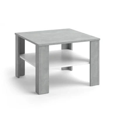 Abbildung von Vicco Couchtisch Homer, Beton/Weiß, 60 x 42 cm