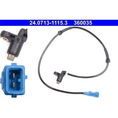 Abbildung von ATE 24.0713 1115.3 ABS Sensor 815 PEUGEOT: 206 Schrägheck, SW, Kastenwagen