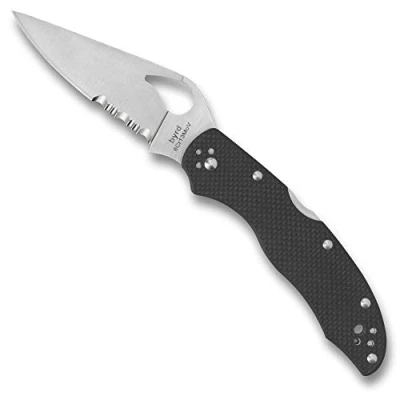Abbildung von Spyderco Byrd Knives Harrier 2 BY01GPS2 Black G10 Stainless Pocket Knife