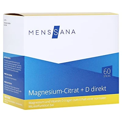 Abbildung von Magnesiumcitrat+d Direkt Menssana Pulver 60 St