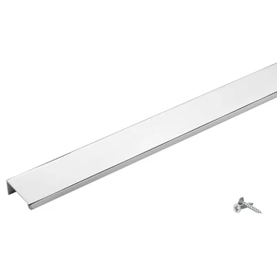Abbildung von SOTECH 5 Stück Möbelgriffe Blankett Jane 150 mm Chrom poliert BA 96 Schrankgriffe zur Montage an der Frontinnenseite inkl. Befestigungsschrauben