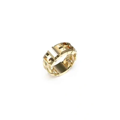 Abbildung von Guess Vegas Ring goldcoloured, Herren, Größe: 64, Gold coloured