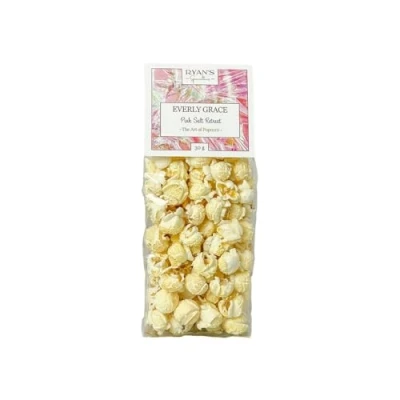 Abbildung von Everly Grace Popcorn Pink Salt Retreat, 30 g Tüten mit rosa Kristallsalz aus unserer Manufaktur in Augsburg, Deutschland