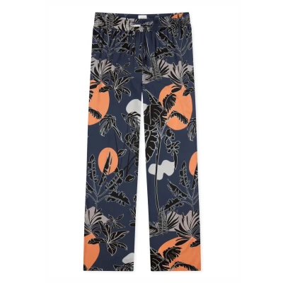 Abbildung von Schiesser WEB LANG MIX Nachtwäsche Hose, Damen, Größe: 36, Orange